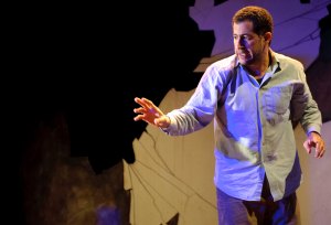 Amr El-Bayoumi in 'Johnny Come Lately'. Photo: The Royal Exchange Theatre